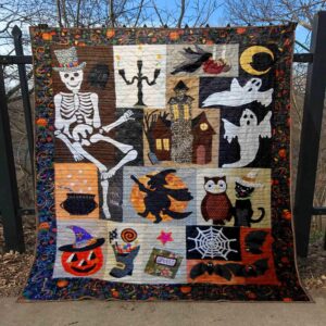 Happy Hauntings Halloween Quilt -Tt08-1408  Quilt